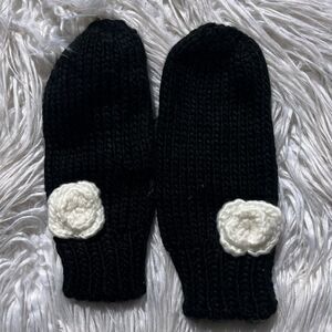 Crochet Mittens💫black💫OS  